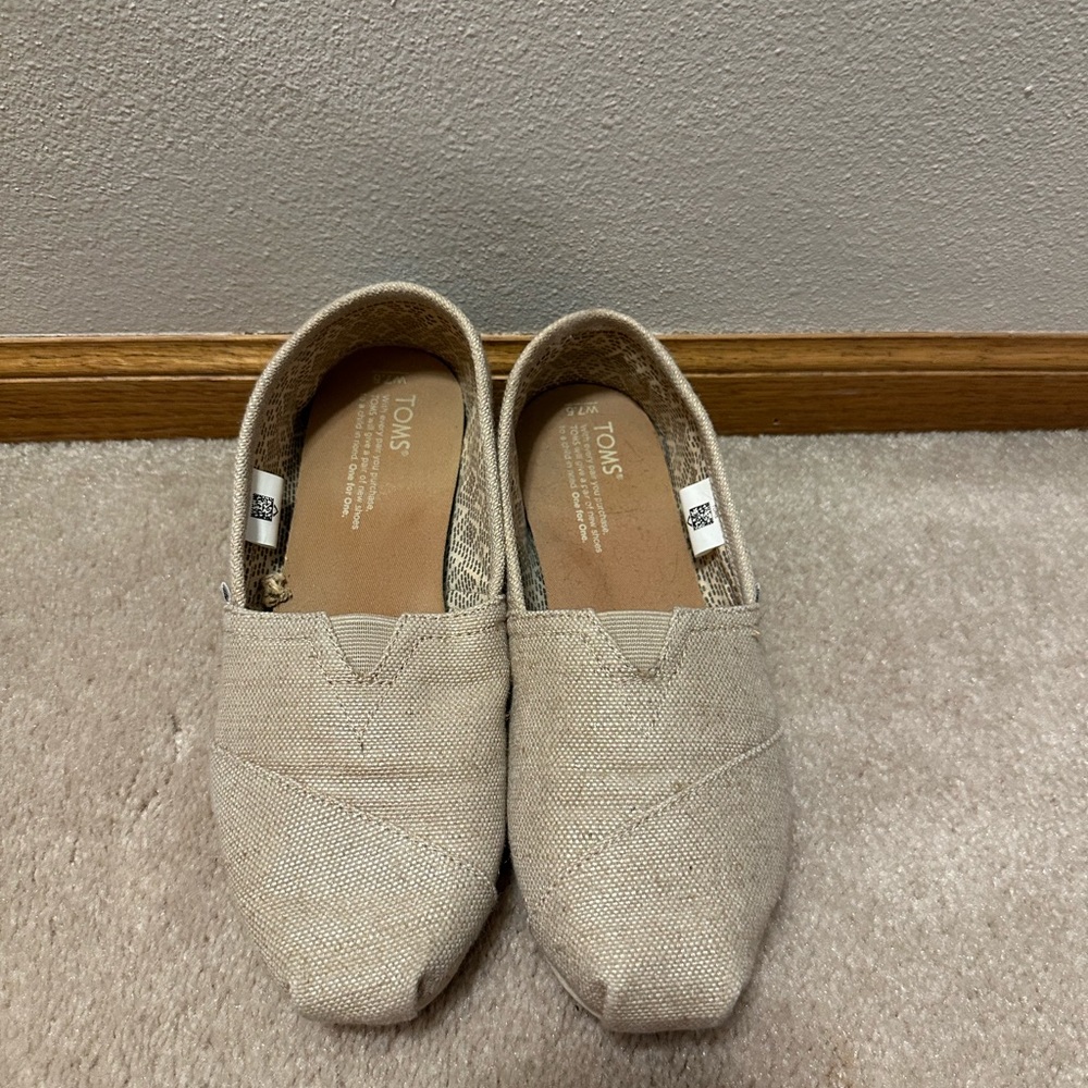 TOMS Natural Canvas Slip-Ons